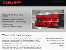 Tablet Screenshot of dreamgarage.co.uk